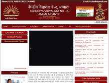 Tablet Screenshot of kv2ambala.com